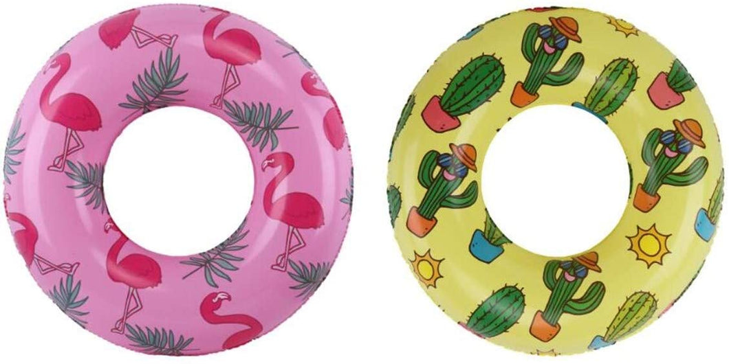 2 Pack Inflatable Baby Pool Float, Blow up Swim Floats for Toddlers, Kids Pool Floaties