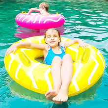 Load image into Gallery viewer, 10Leccion Inflatable Swim Ring for Children &amp; Adults with stripe
