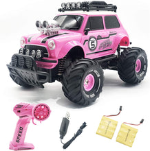 Load image into Gallery viewer, 10Leccion Remote Control Car for Girls, 2.4Ghz Pink RC Cars for Daughter with Two Rechargeable Batteries, Radio Controlled Vehicle for Toddlers Kids, Birthday R/C Toys for Granddaughter
