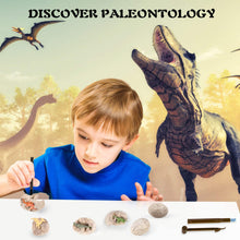 Load image into Gallery viewer, 10Leccion Dinosaur Fossil Digging Kit for Kids, Dig It Up! Dinosaur Eggs Excavation Kit, Dino Fossil Dig Kit, Great STEM Science Kit Gift for Paleontology and Archeology Enthusiasts of Any Age
