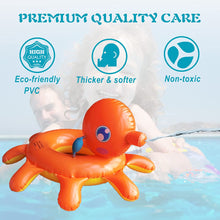 Load image into Gallery viewer, Big summer Inflatable Baby Pool Float with Spray, Octopus Swim Tube for Kids Aged 3-5 Years
