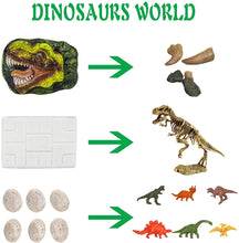 Load image into Gallery viewer, 10Leccion Dinosaur Fossil Digging Kit for Kids, Dig It Up! Dinosaur Eggs Excavation Kit, Dino Fossil Dig Kit, Great STEM Science Kit Gift for Paleontology and Archeology Enthusiasts of Any Age
