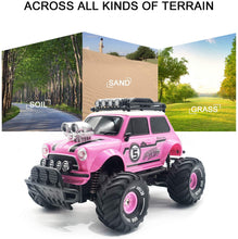 Load image into Gallery viewer, 10Leccion Remote Control Car for Girls, 2.4Ghz Pink RC Cars for Daughter with Two Rechargeable Batteries, Radio Controlled Vehicle for Toddlers Kids, Birthday R/C Toys for Granddaughter
