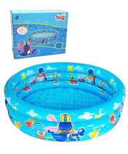 Load image into Gallery viewer, Big Summer 3 Rings Kiddie Pool for Toddler, 48”X12”，Kids Swimming Pool, Inflatable Baby Ball Pit Pool, Small Infant Pool (Blue)
